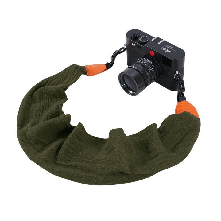 Scarf Camera Strap,DSLR Camera Strap Universal Neck Strap,Fabric of Bohemia Floral Scarf Camera Strap (Blue and White)