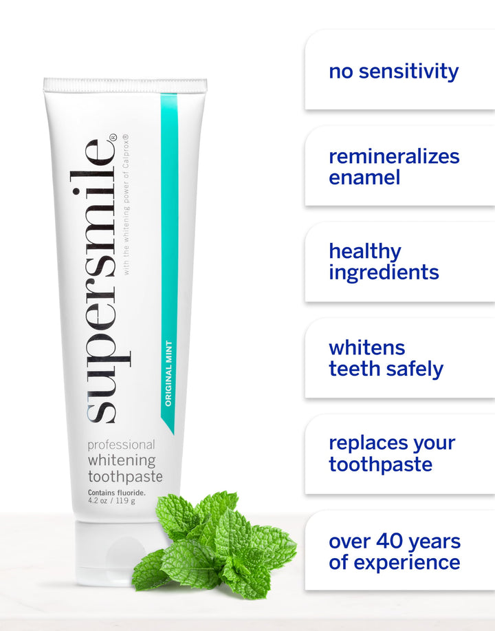Whitening Fluoride Toothpaste, Original Mint - 4.2 oz