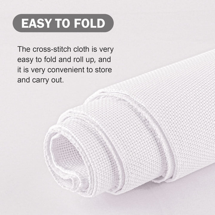 Cross Stitch Aida Fabric 18 Count, 59 by 39 Inch Large 