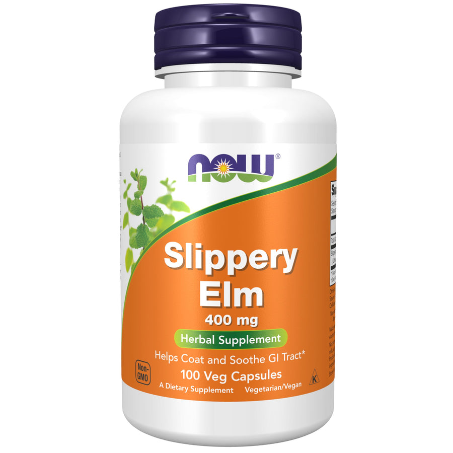 NOW Supplements, Slippery Elm (Ulmus rubra) 400 mg, Her