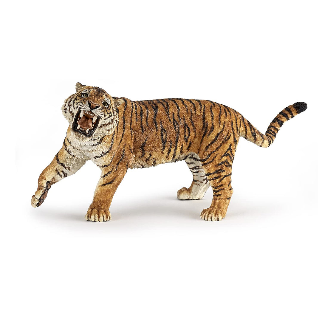 -Hand-Painted - Figurine -Wild Animal Kingdom - Roaring Tiger -50182 -Collectible - for Children - Suitable for Boys and Girls- from 3 Years Old