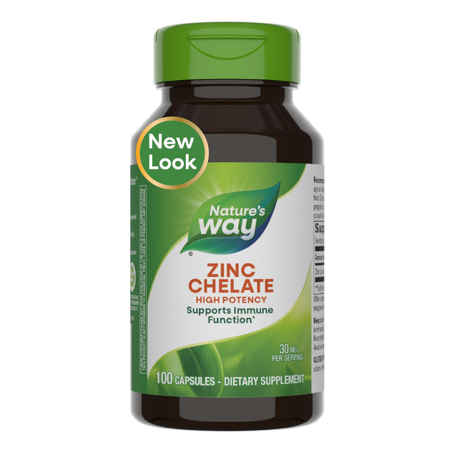 Nature's Way Zinc Chelate, Supports Immune Function