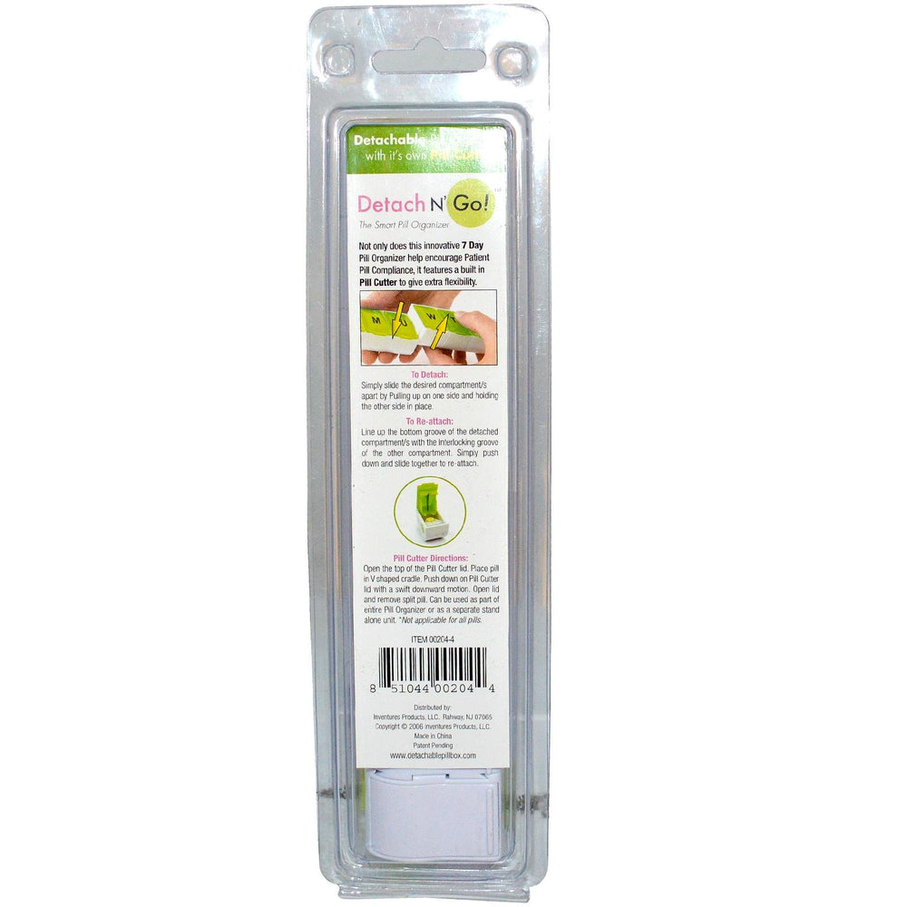 Detach N' Go 7 Day Detachable Pill Organizer with P