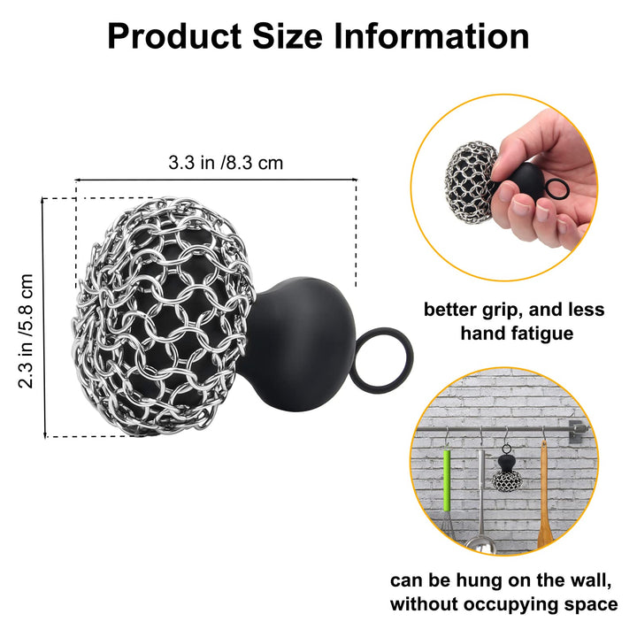 Cast Iron Chainmail Scrubber, Windspeed Cast Iron Skill
