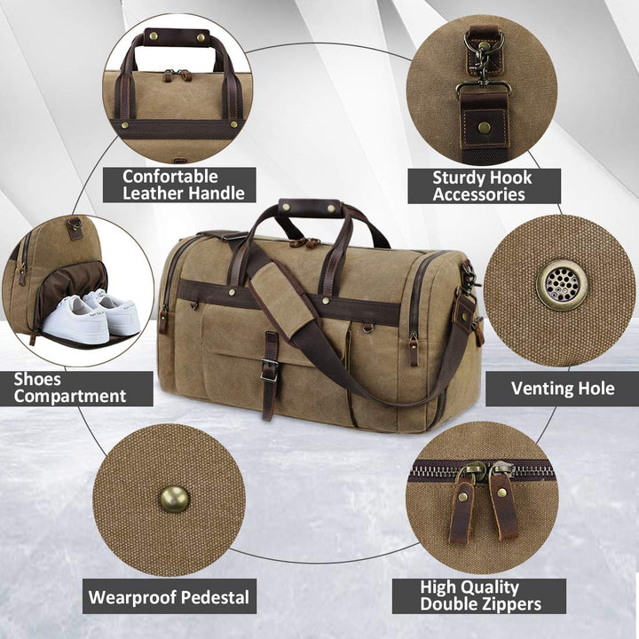 Travel Duffel Bag Waterproof Duffle Bags for Men Oversi