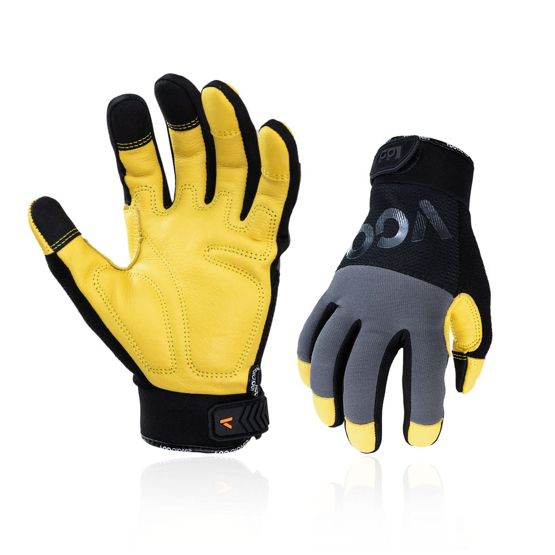 Vgo... 1-Pair Safety Work Gloves for Men,Anti-Vibration