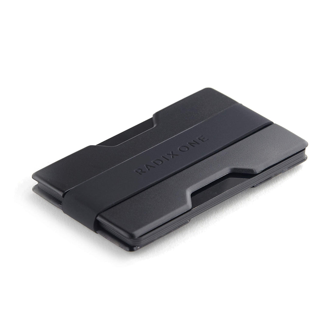 Radix One Slim Wallet (Smoke/Black) - Minimalist Ultralight Thin Polycarbonate Money Clip