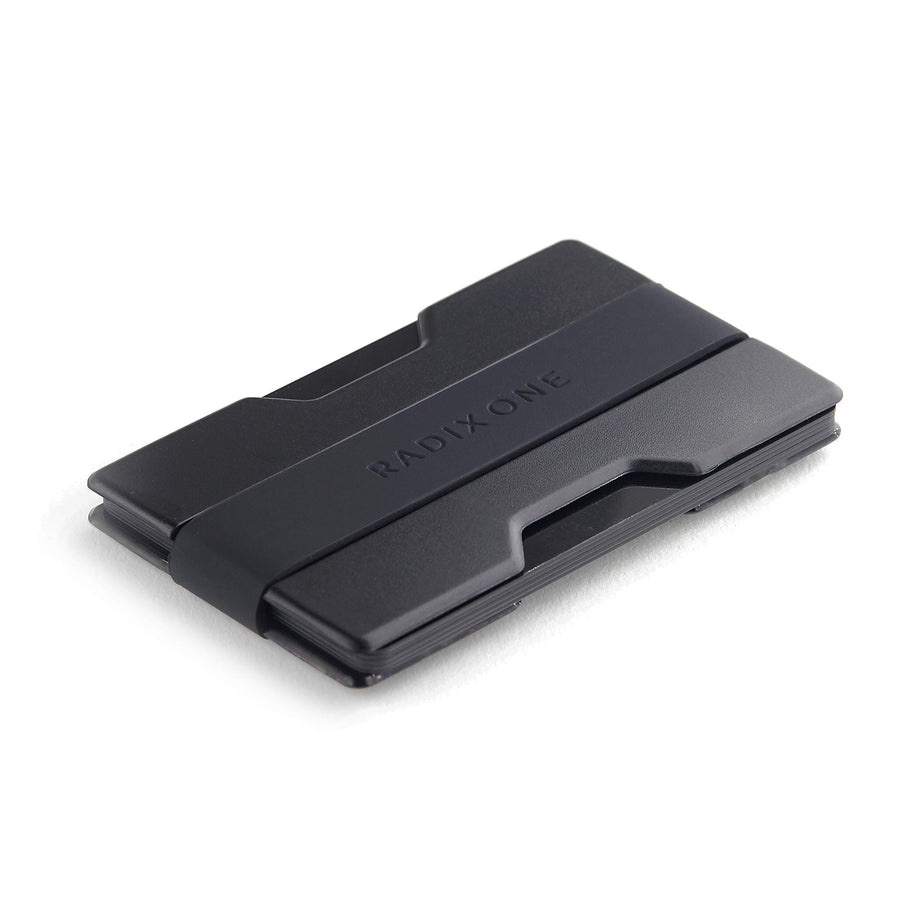 Radix One Slim Wallet (Smoke/Black) - Minimalist Ultralight Thin Polycarbonate Money Clip