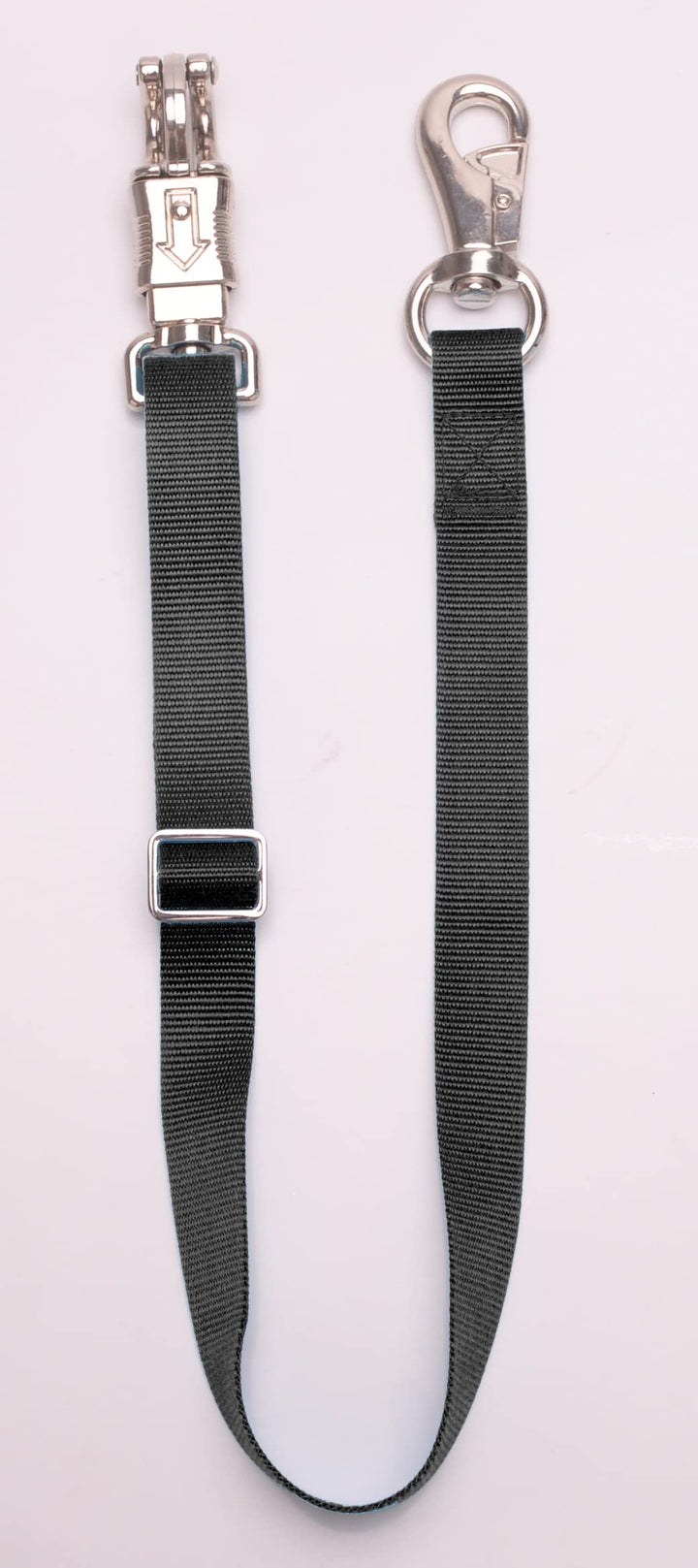 Adjustable Trailer Tie (2 Pack)-Trailer Nylon Strap Tie for Horse Haulage,Adjusted from 25 to 37” (Black)