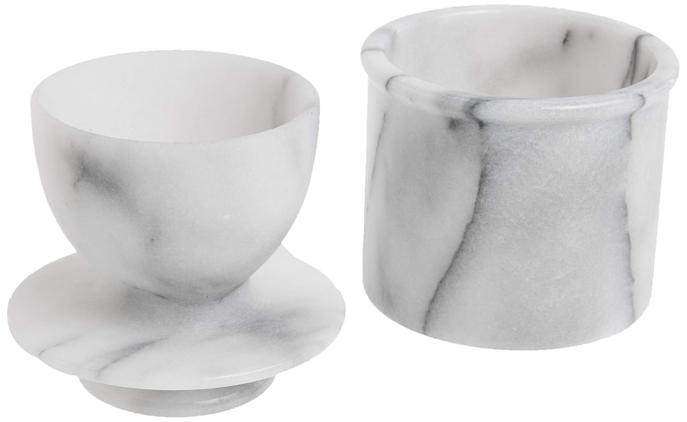 Norpro Marble Butter Keeper, Off-White