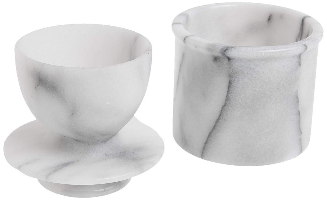 Norpro Marble Butter Keeper, Off-White