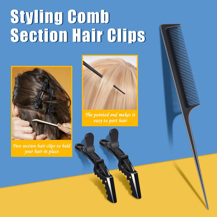 Heat Proof Medium Glove Mitts for Hair Styling - 2Pcs for Flat Iron, Curling Wand, and Hot-Air Brushes