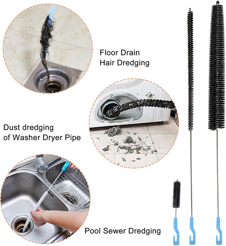 IZSOHHOME Dryer Lint Cleaner Kit, 3Pcs Nylon Bristle Br