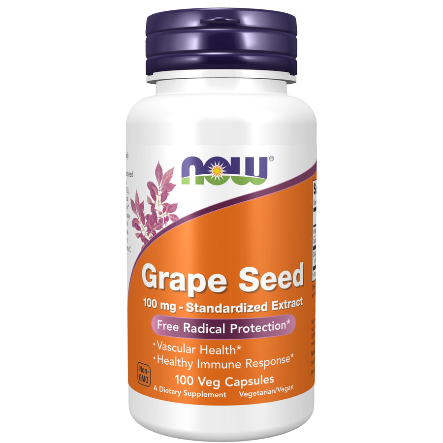 NOW Foods Supplements, Grape Seed 100 mg - Standardized