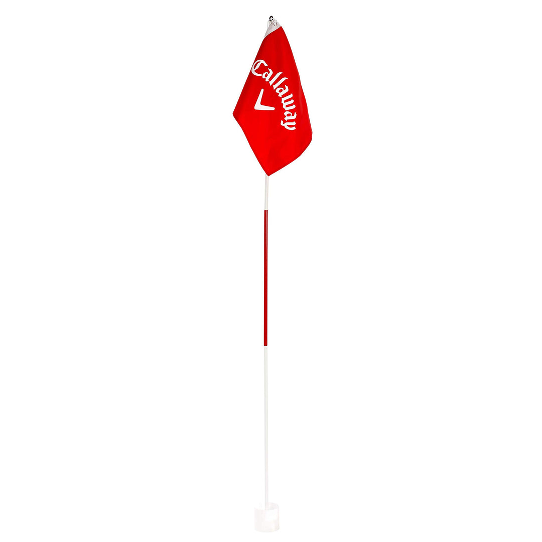 Callaway Golf Flagstick & Cup Set, 7' Nylon Flag, 3 Soft-Flight Balls