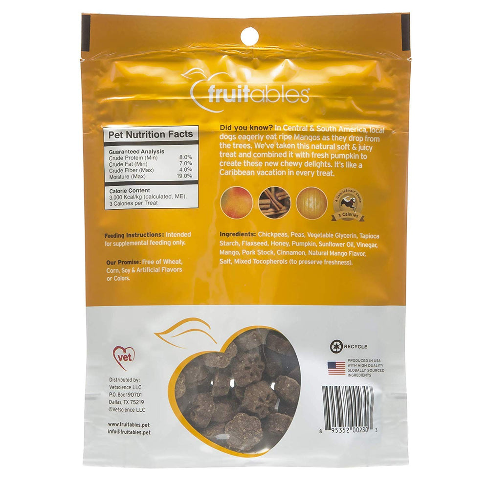Skinny Mini Dog Treats, Healthy Pumpkin Treat for Dogs, Low Calorie & Delicious, Puppy Training, Free of Wheat, Corn and Soy, Made in the USA, Pumpkin and Mango Flavor, 5oz