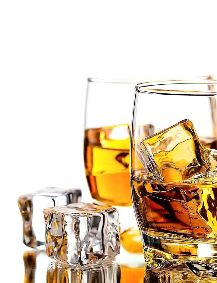 Acrylic Ice Cube, 10 PCS Clear Fake Acrylic Ice Cubes Square Shape, 1.2 Inch Transparent Artificial Acrylic Plastic Ice Rocks for Photography Props Kitchen Decoration (1.2 Inch)