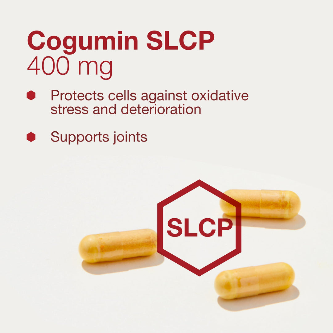Cogumin SLCP 400mg Curcumin - Neurological Support - with Curcuma Longa Extract - Cognitive Support Supplement - Vegan-Friendly &amp; Non-GMO - 50 Veg Capsules