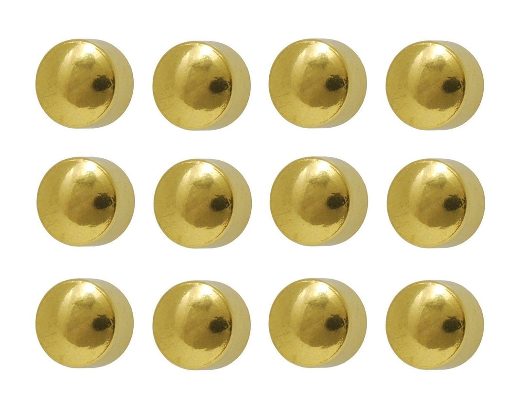 Ear Piercing Ball Earrings Studs 4mm Gold Plated Surgical Steel 12 Pair