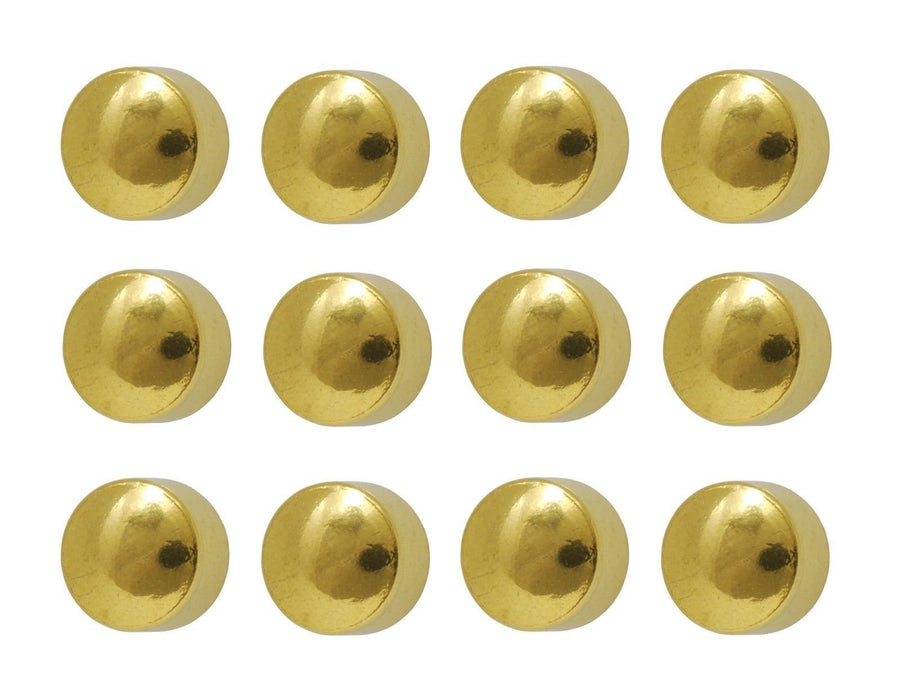 Ear Piercing Ball Earrings Studs 4mm Gold Plated Surgical Steel 12 Pair