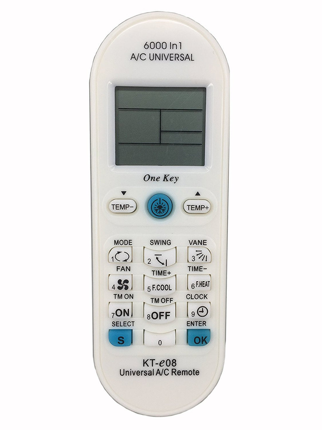 KT-E08 Universal Remote for All Major Brands of Mini Split AC