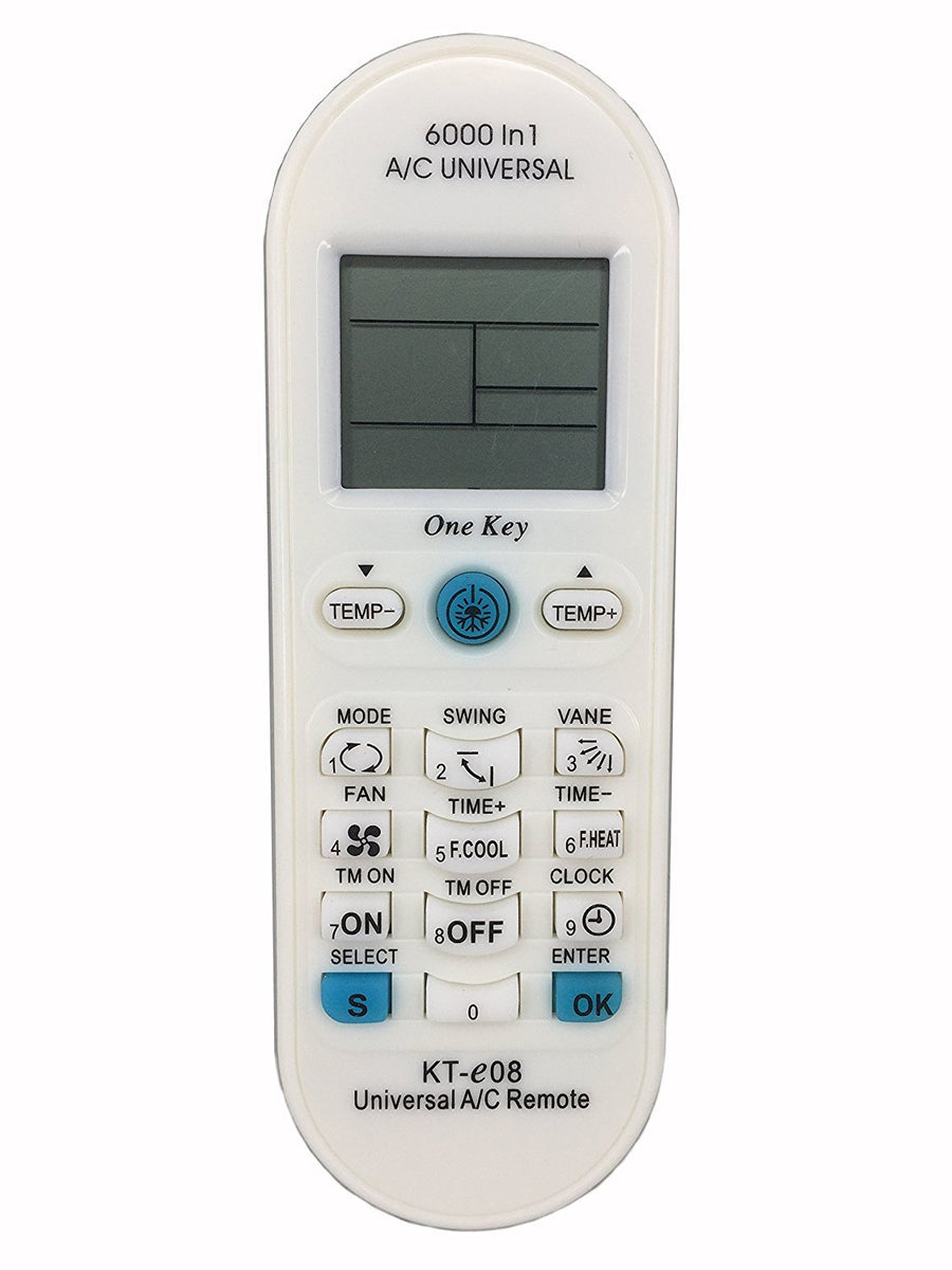 KT-E08 Universal Remote for All Major Brands of Mini Split AC