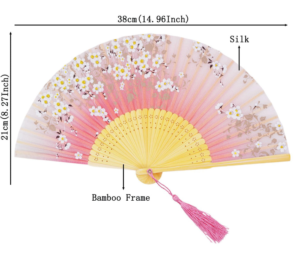meifan Chinese/Japanese Handmade Handheld Folding Fan (