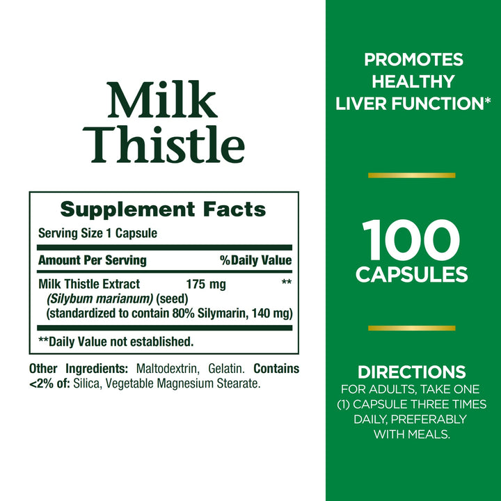 Milk Thistle by Nature&#39;s Bounty, Herbal Health 