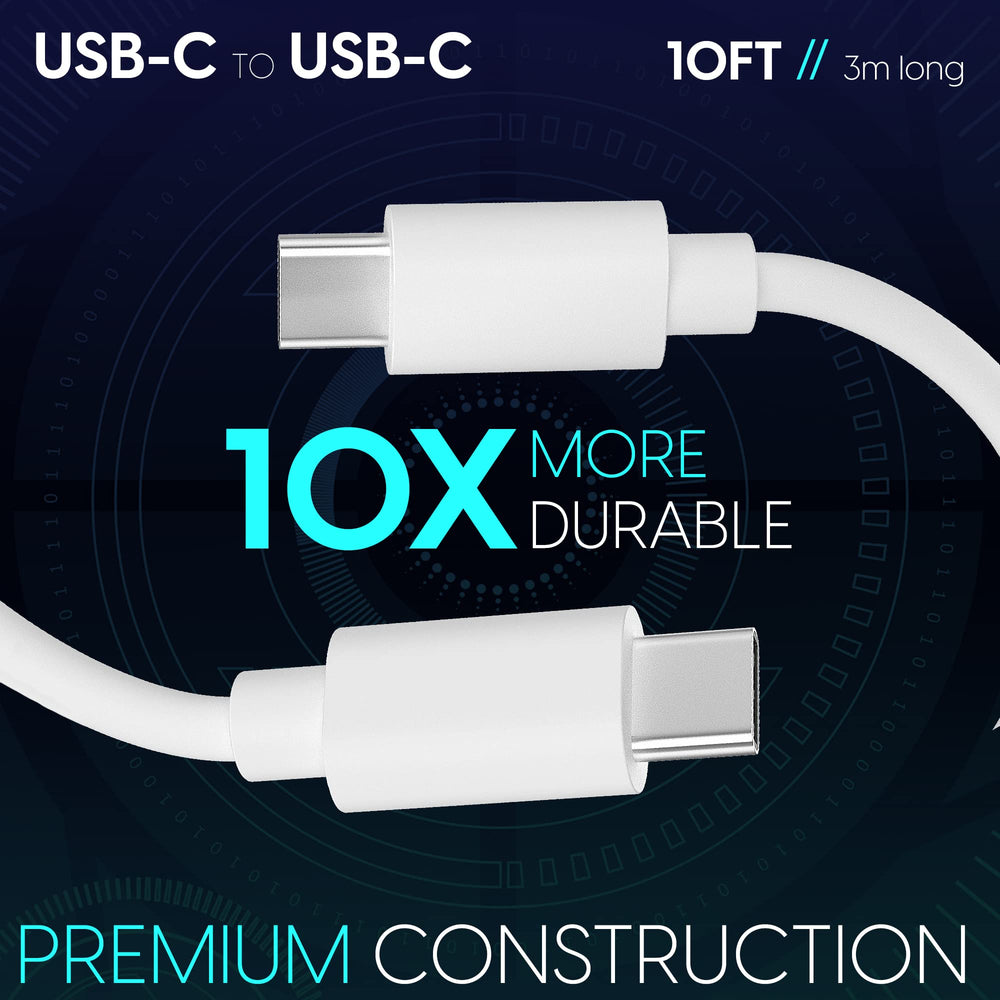 TalkWorks USB C to USB C Cable 10ft Android Phone Charg