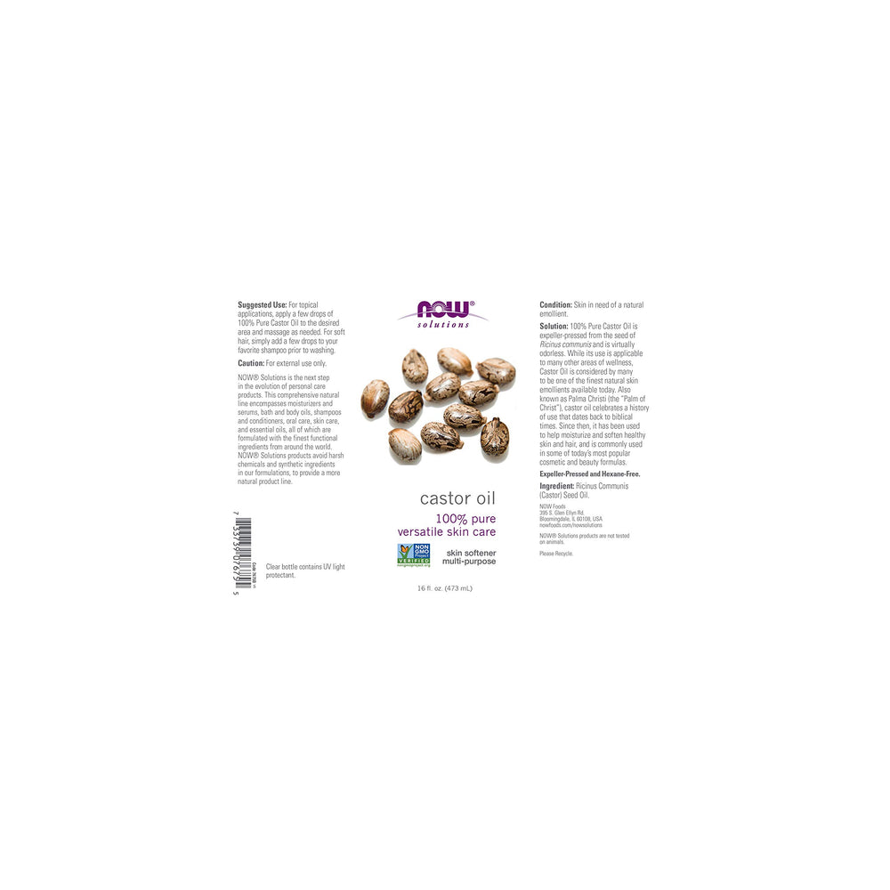 Castor Oil, Pure, 16 Ounce (Pack Of 2)