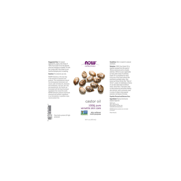 Castor Oil, Pure, 16 Ounce (Pack Of 2)