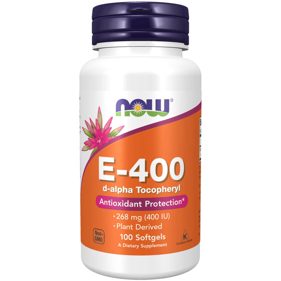 NOW Supplements, Vitamin E-400 IU, D-Alpha Tocopheryl, 