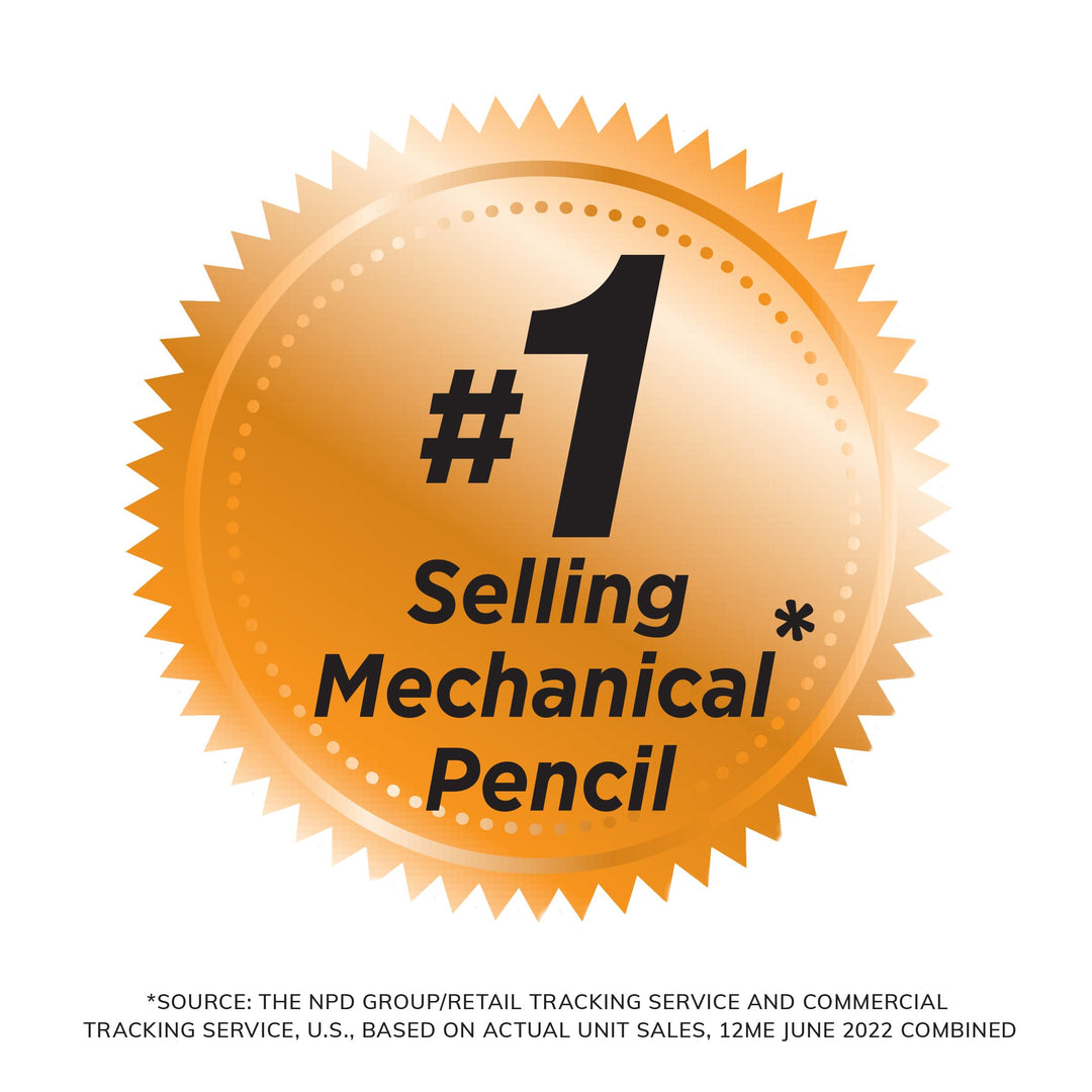 Xtra-Precision Mechanical Pencil, Metallic Barrel, Fine Point (0.5mm), 24-Count, Doesn&#39;t Smudge and Erases Cleanly