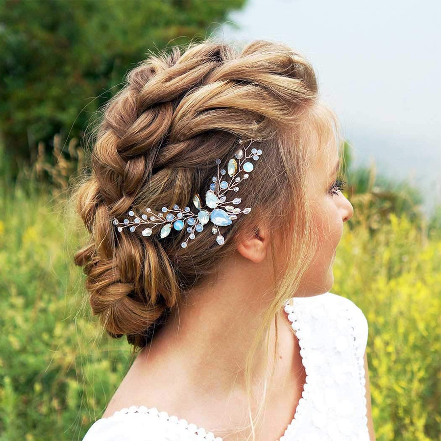 Wedding Rose Gold Crystal Hair Vine Bridal Rhinestone Headband Accessories Delicacy Sparkle Headwear For Women And Girls