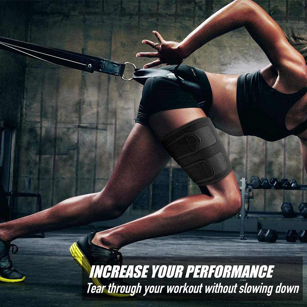 Thigh Compression Sleeve for Men and Women , Adjustable