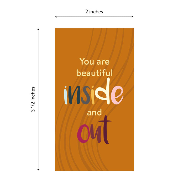 60 Pack Assorted Motivational Cards - Inspirational and Kindness Mini Note Cards, Gratitude Encouragement Card Set with 60 Unique Motivational Quotes Business Card Size (Assorted)
