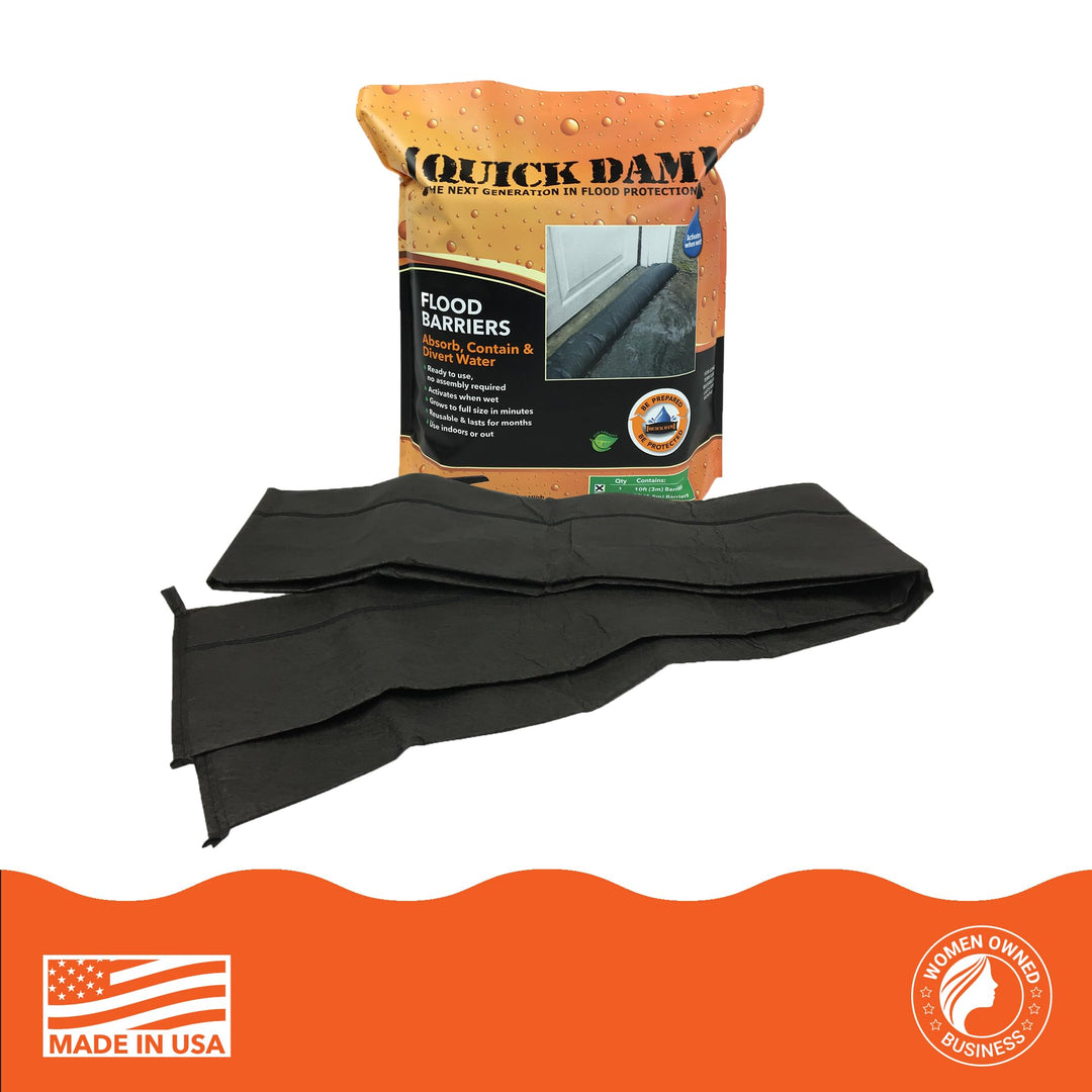 QD610-1 Water-Activated Flood Barrier-1 Pack, Black