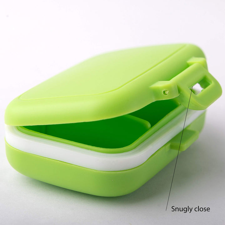 Pill Box Dispenser sorter- 3 Large Removable Organizer compartments Travel Medication Carry Cases - Daily/Weekly Vitamin Medicine Pillbox organizar Reminder Boxes 7 Times a Day am pm containers