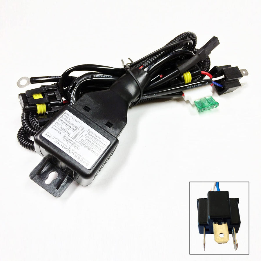 HID Relay Harness H4 (9003 HB2) 12V 35W/55W Bi-Xenon Hi/Lo H/L Wiring Controller