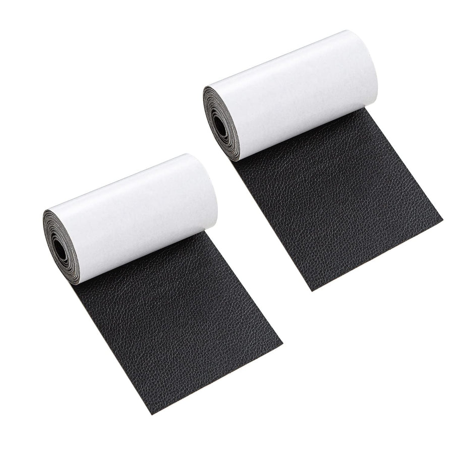 Leather Repair Tape Patch Kit 2 Packs 3.9 X 63 inch Self-Adhesive Leather Sticker for Furniture Sofa Vinyl Car Seats Couch Chairs Handbags Jackets Shoes First Aid Fix Tear(Off White)