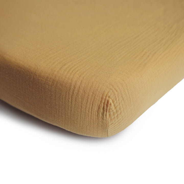 mushie Extra Soft Muslin Fitted Crib Sheet | 192 Thread