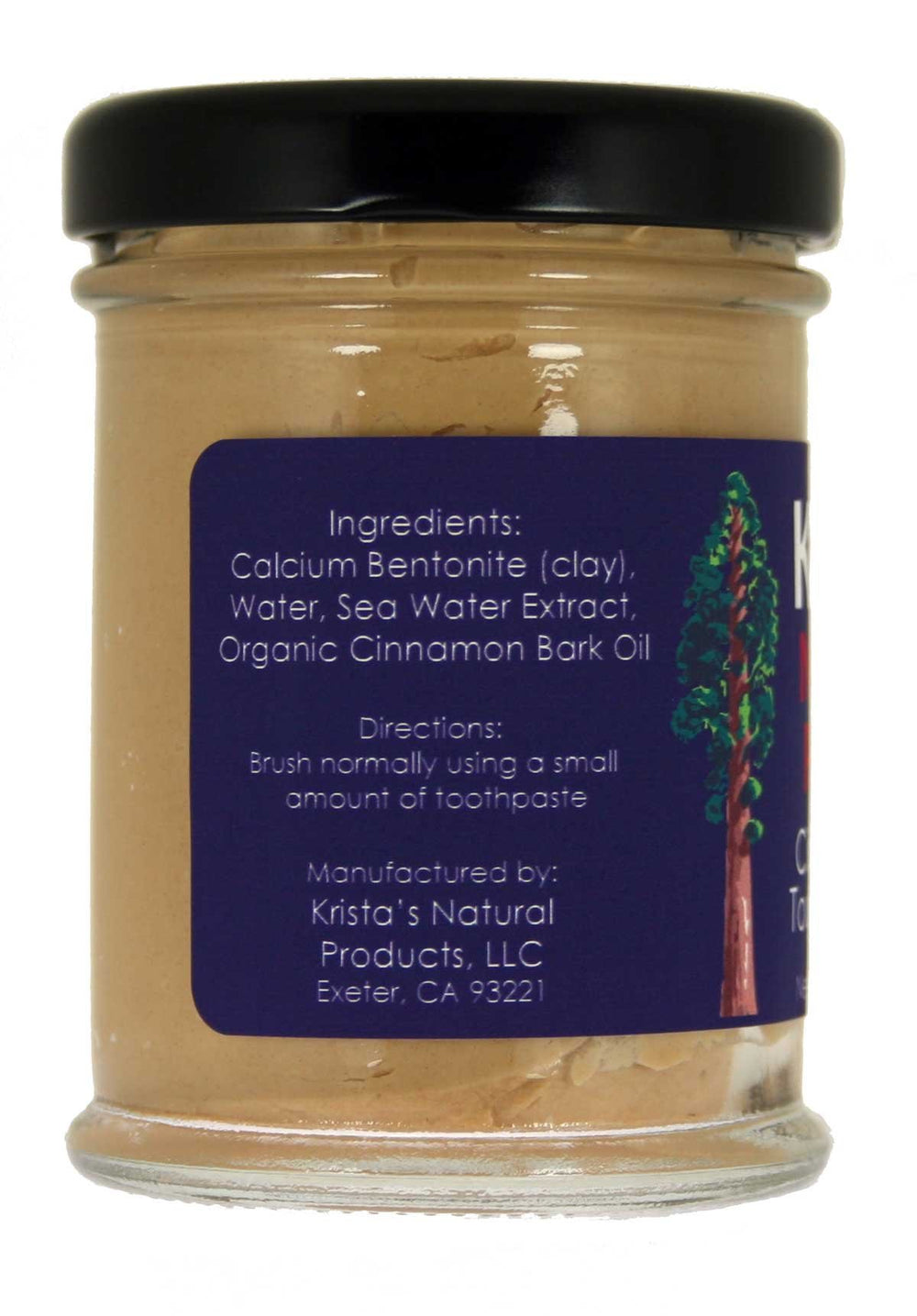 Organic Cinnamon Toothpaste made by Krista's Natura