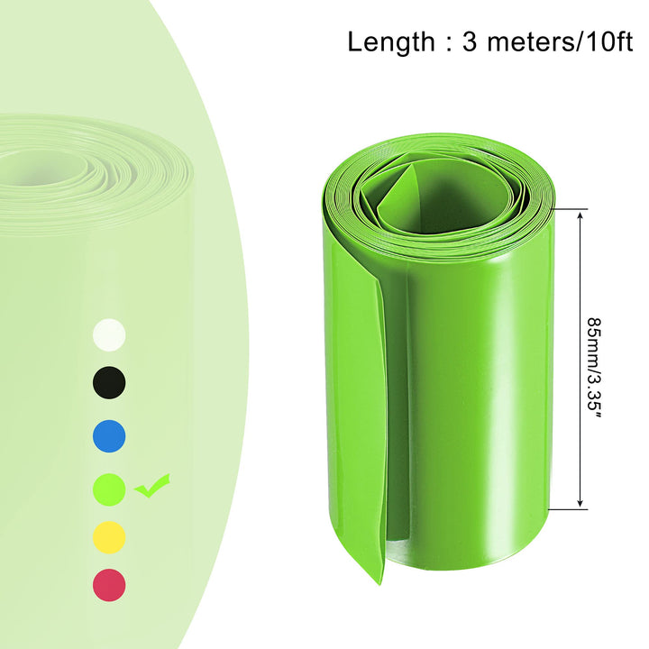 MECCANIXITY Battery Wrap PVC Heat Shrink Tubing 55mm Di