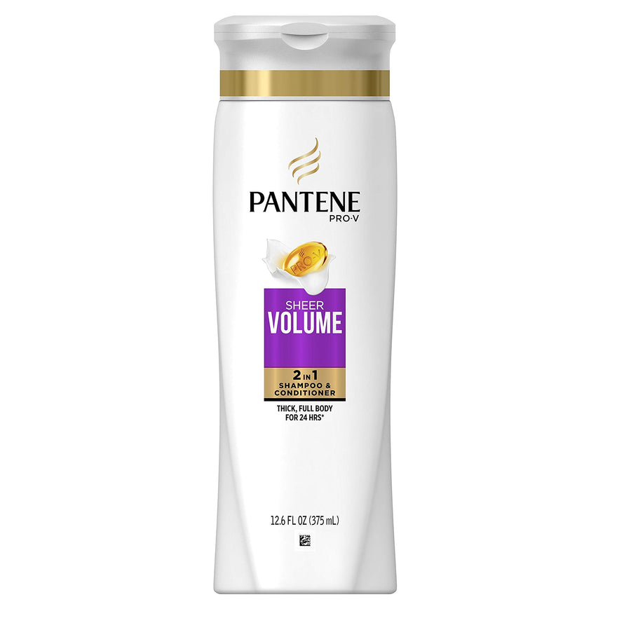 Pro-V 2 in 1 Shampoo & Conditioner, Sheer Volume with Collagen, 12.6 Ounce