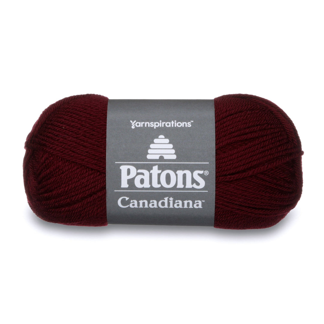 Patons Canadiana Yarn, Burgundy