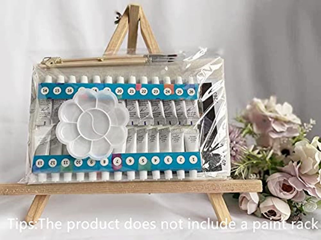DIY Oil Painting Paint by Number Kit for Kids Adults Beginner 16x20 inch - Mother Holding Child, Drawing with Brushes Christmas Decor Decorations Gifts (without Frame)