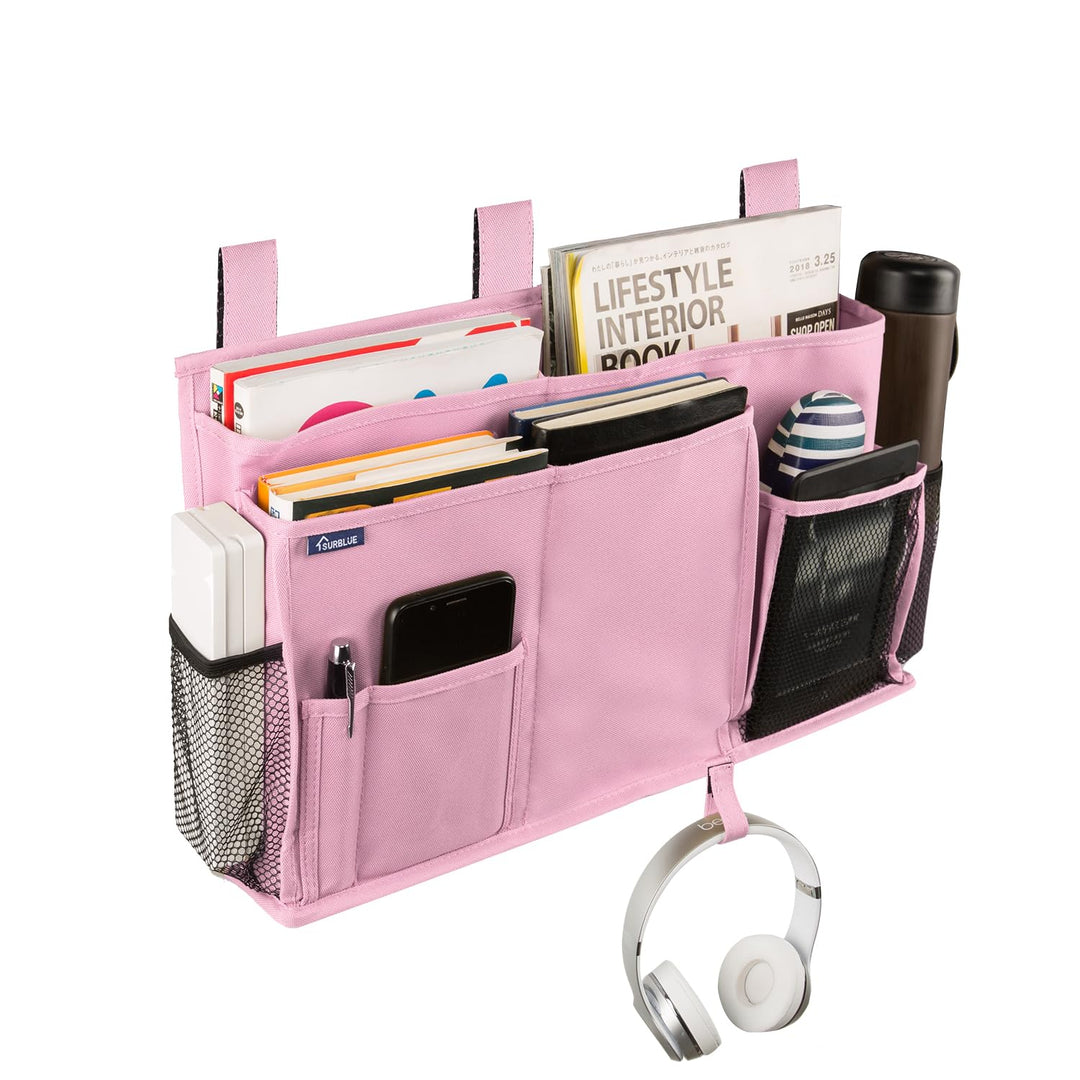 Surblue Bedside Caddy Hanging Bed Organizer Storage Bag