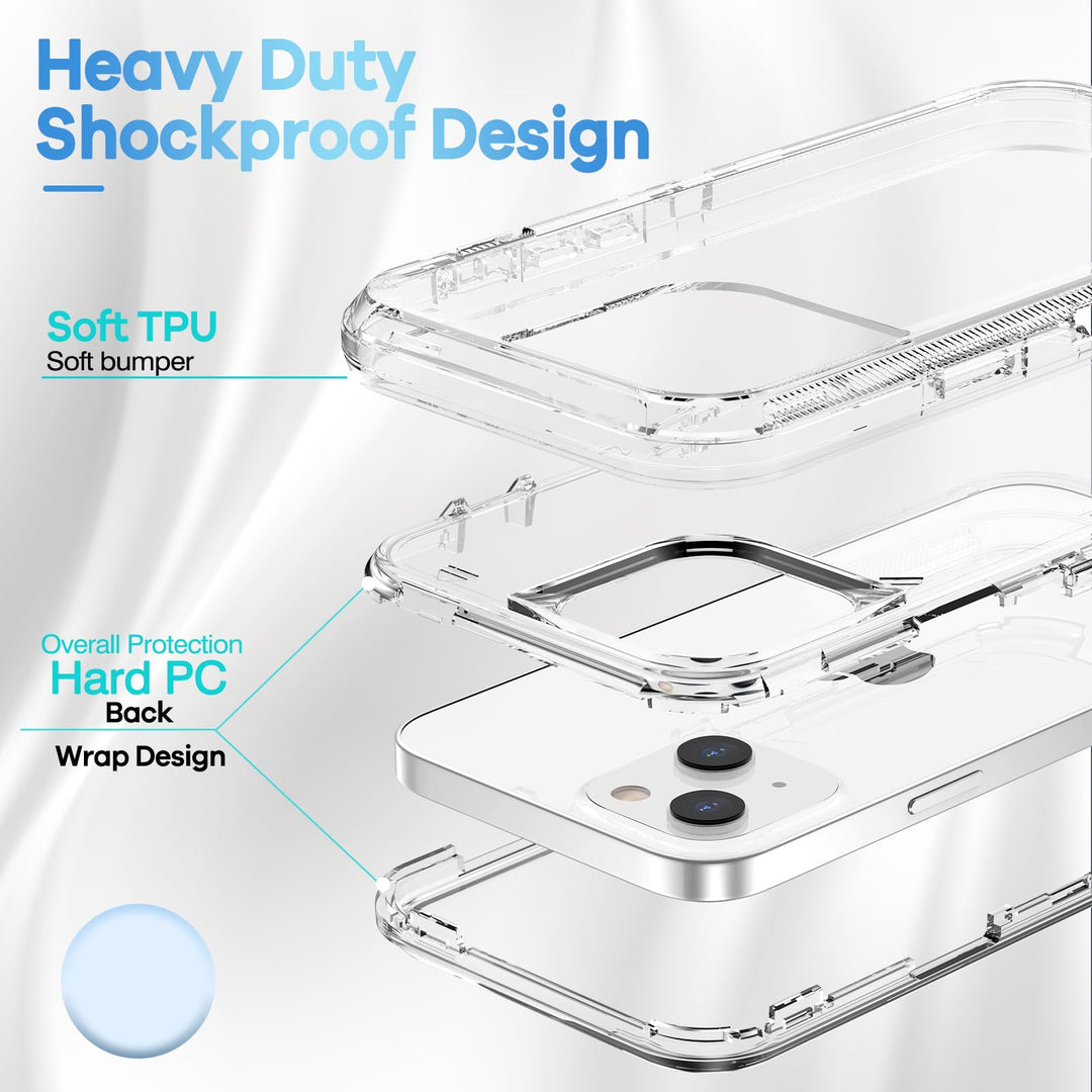 ORIbox for iPhone 14 Case for iPhone 13 Case Clear, [10