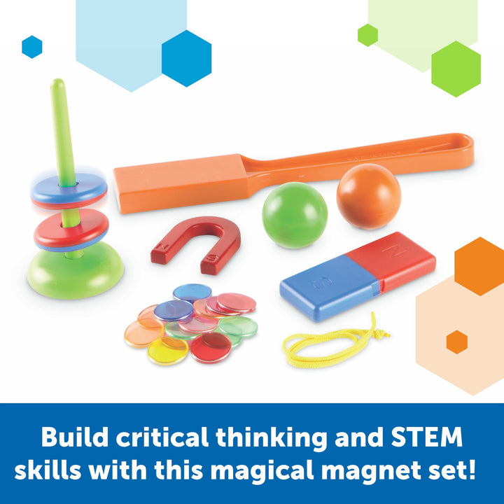 STEM Explorers -Ages 5+, Magnet Movers, Critical Thinking Skills, STEM Certified Toys, Magnets Kids,Magnet Set,Back to School Supplies,39 Pieces