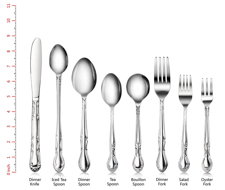 58543 Bead Pattern, 8/0 Teaspoon, 6.3-Inch Set of 12